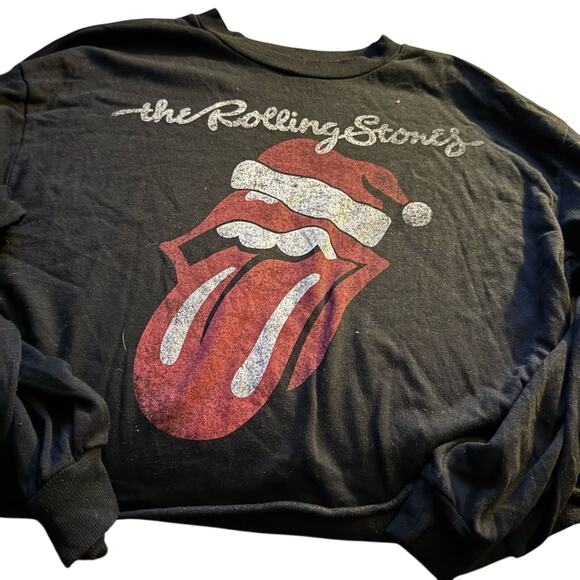The Rolling Stones Holiday Santa Hat Sweatshirt, Size XXL, EUC - Picture 10 of 11